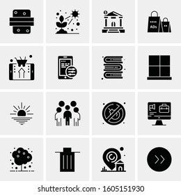 16 Universal Business Icons Vector. Creative Icon Illustration to use in web and Mobile Related project.