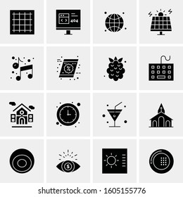 16 Universal Business Icons Vector. Creative Icon Illustration to use in web and Mobile Related project.