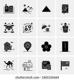 16 Universal Business Icons Vector. Creative Icon Illustration to use in web and Mobile Related project.