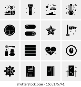 16 Universal Business Icons Vector. Creative Icon Illustration to use in web and Mobile Related project.