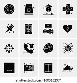 16 Universal Business Icons Vector. Creative Icon Illustration to use in web and Mobile Related project.