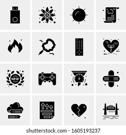 16 Universal Business Icons Vector. Creative Icon Illustration to use in web and Mobile Related project.