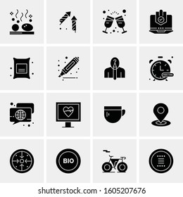 16 Universal Business Icons Vector. Creative Icon Illustration to use in web and Mobile Related project.