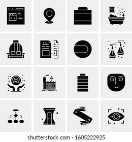 16 Universal Business Icons Vector. Creative Icon Illustration to use in web and Mobile Related project.