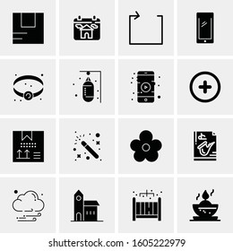 16 Universal Business Icons Vector. Creative Icon Illustration to use in web and Mobile Related project.