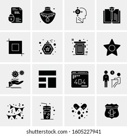 16 Universal Business Icons Vector. Creative Icon Illustration to use in web and Mobile Related project.