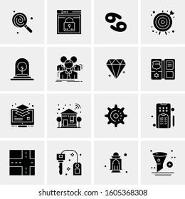 16 Universal Business Icons Vector. Creative Icon Illustration to use in web and Mobile Related project.