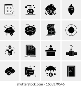 16 Universal Business Icons Vector. Creative Icon Illustration to use in web and Mobile Related project.