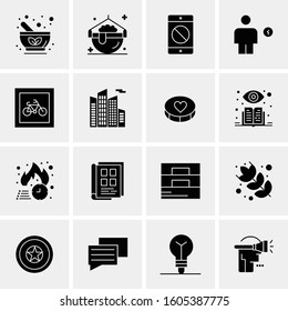 16 Universal Business Icons Vector. Creative Icon Illustration to use in web and Mobile Related project.