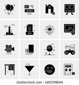 16 Universal Business Icons Vector. Creative Icon Illustration to use in web and Mobile Related project.