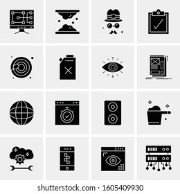 16 Universal Business Icons Vector. Creative Icon Illustration to use in web and Mobile Related project.