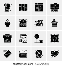 16 Universal Business Icons Vector. Creative Icon Illustration to use in web and Mobile Related project.