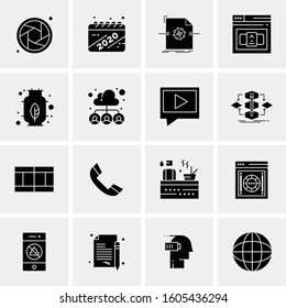 16 Universal Business Icons Vector. Creative Icon Illustration to use in web and Mobile Related project.