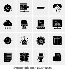 16 Universal Business Icons Vector. Creative Icon Illustration to use in web and Mobile Related project.