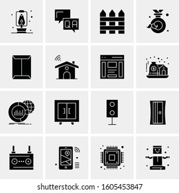 16 Universal Business Icons Vector. Creative Icon Illustration to use in web and Mobile Related project.