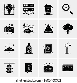 16 Universal Business Icons Vector. Creative Icon Illustration to use in web and Mobile Related project.