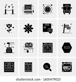 16 Universal Business Icons Vector. Creative Icon Illustration to use in web and Mobile Related project.