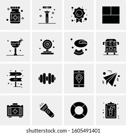 16 Universal Business Icons Vector. Creative Icon Illustration to use in web and Mobile Related project.