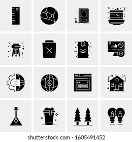 16 Universal Business Icons Vector. Creative Icon Illustration to use in web and Mobile Related project.