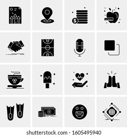 16 Universal Business Icons Vector. Creative Icon Illustration to use in web and Mobile Related project.