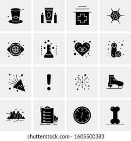 16 Universal Business Icons Vector. Creative Icon Illustration to use in web and Mobile Related project.