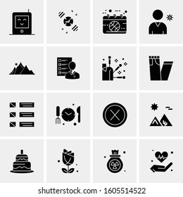 16 Universal Business Icons Vector. Creative Icon Illustration to use in web and Mobile Related project.