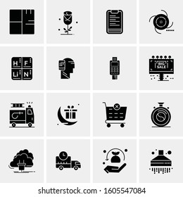 16 Universal Business Icons Vector. Creative Icon Illustration to use in web and Mobile Related project.