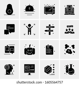 16 Universal Business Icons Vector. Creative Icon Illustration to use in web and Mobile Related project.
