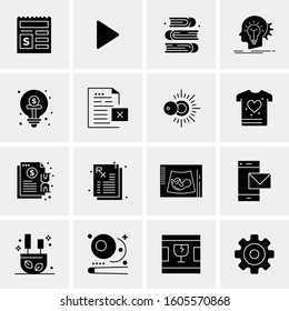16 Universal Business Icons Vector. Creative Icon Illustration to use in web and Mobile Related project.