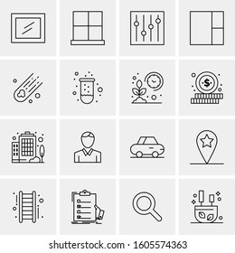 16 Universal Business Icons Vector. Creative Icon Illustration to use in web and Mobile Related project.