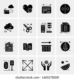 16 Universal Business Icons Vector. Creative Icon Illustration to use in web and Mobile Related project.