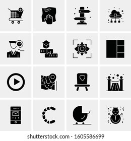 16 Universal Business Icons Vector. Creative Icon Illustration to use in web and Mobile Related project.