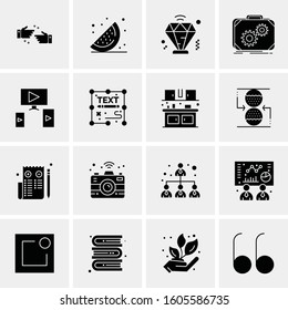 16 Universal Business Icons Vector. Creative Icon Illustration to use in web and Mobile Related project.
