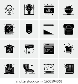 16 Universal Business Icons Vector. Creative Icon Illustration to use in web and Mobile Related project.