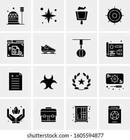 16 Universal Business Icons Vector. Creative Icon Illustration to use in web and Mobile Related project.