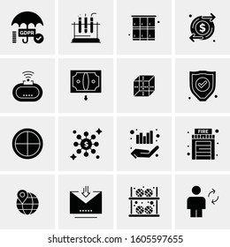 16 Universal Business Icons Vector. Creative Icon Illustration to use in web and Mobile Related project.