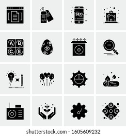 16 Universal Business Icons Vector. Creative Icon Illustration to use in web and Mobile Related project.