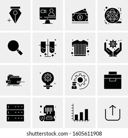 16 Universal Business Icons Vector. Creative Icon Illustration to use in web and Mobile Related project.