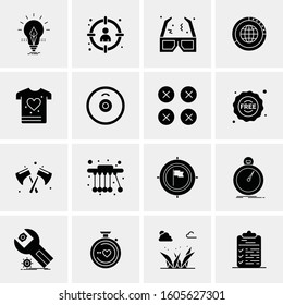 16 Universal Business Icons Vector. Creative Icon Illustration to use in web and Mobile Related project.