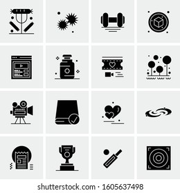 16 Universal Business Icons Vector. Creative Icon Illustration to use in web and Mobile Related project.