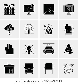 16 Universal Business Icons Vector. Creative Icon Illustration to use in web and Mobile Related project.