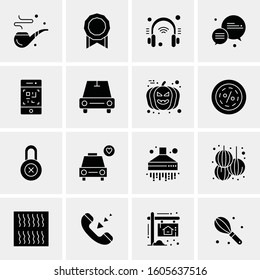 16 Universal Business Icons Vector. Creative Icon Illustration to use in web and Mobile Related project.
