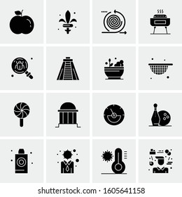 16 Universal Business Icons Vector. Creative Icon Illustration to use in web and Mobile Related project.