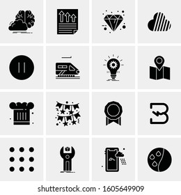 16 Universal Business Icons Vector. Creative Icon Illustration to use in web and Mobile Related project.