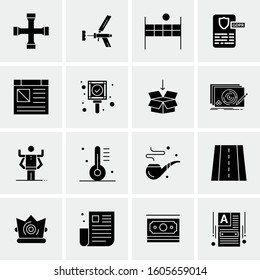 16 Universal Business Icons Vector. Creative Icon Illustration to use in web and Mobile Related project.