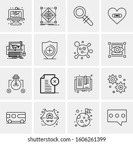 16 Universal Business Icons Vector. Creative Icon Illustration to use in web and Mobile Related project.