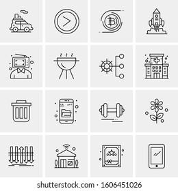16 Universal Business Icons Vector. Creative Icon Illustration to use in web and Mobile Related project.