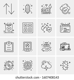 16 Universal Business Icons Vector. Creative Icon Illustration to use in web and Mobile Related project.