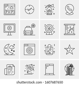 16 Universal Business Icons Vector. Creative Icon Illustration to use in web and Mobile Related project.