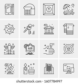 16 Universal Business Icons Vector. Creative Icon Illustration to use in web and Mobile Related project.